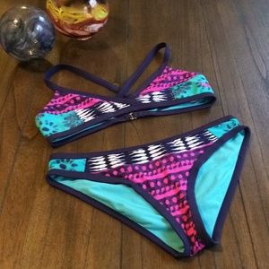 Roxy Batik Criss Cross Bikini